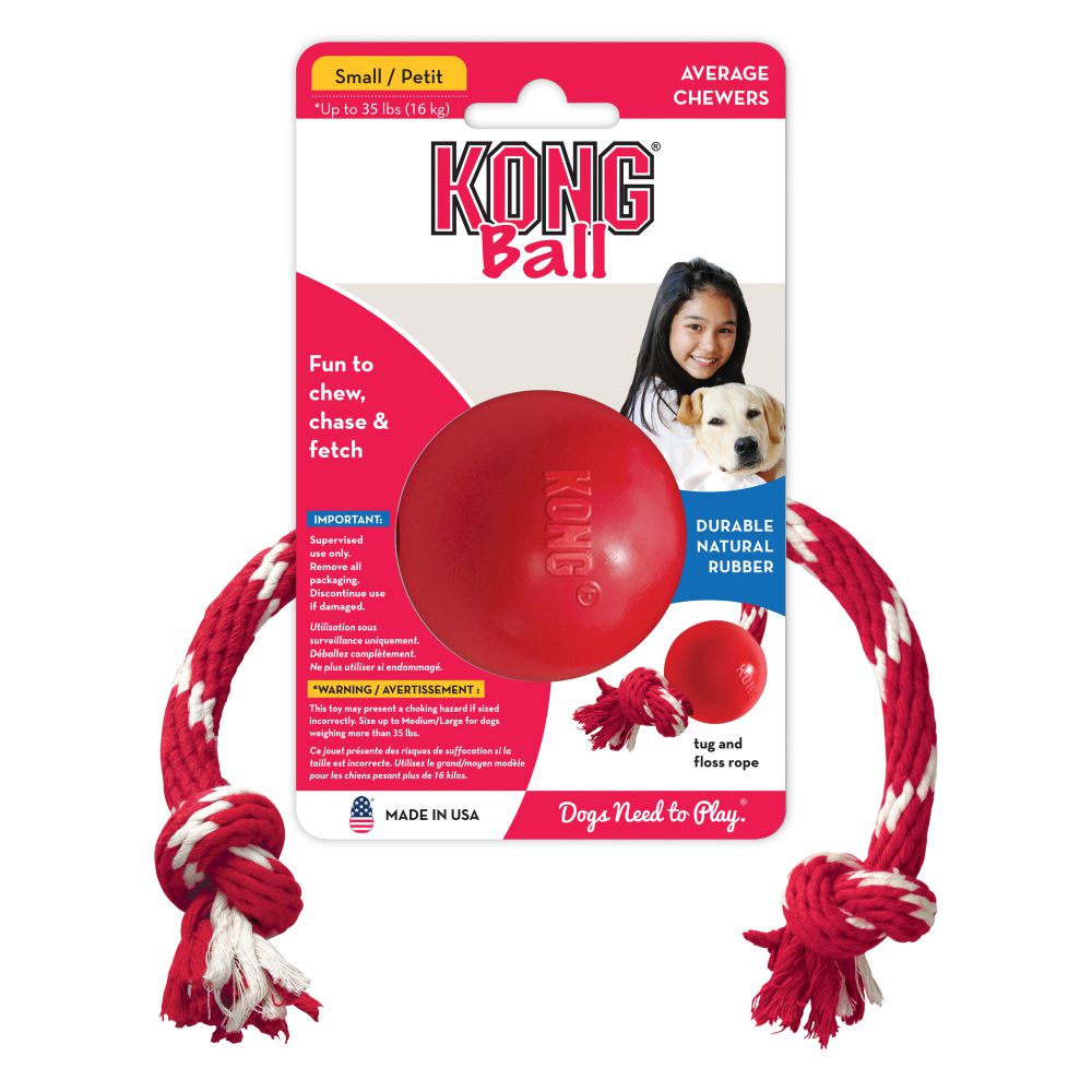 KONG BALL WITH ROPE