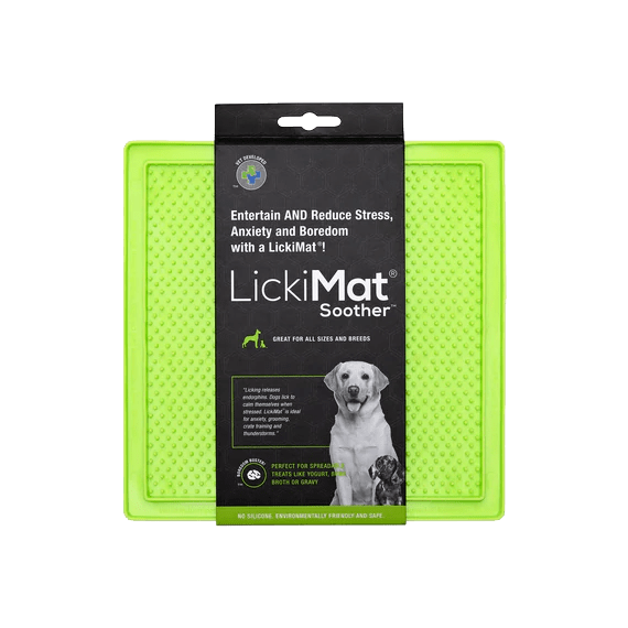 LICKY MAT SOOTHER GREEN FOR DOG