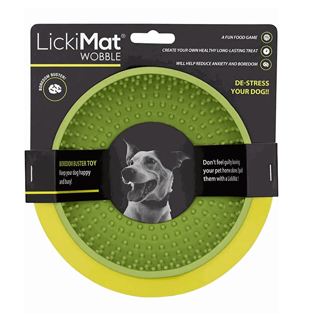 LICKY MAT WOBBLE GREEN FOR DOG