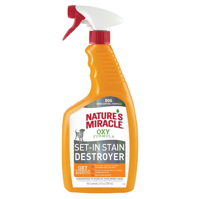 NATURES MIRACLE SET-IN DESTROYER DOG