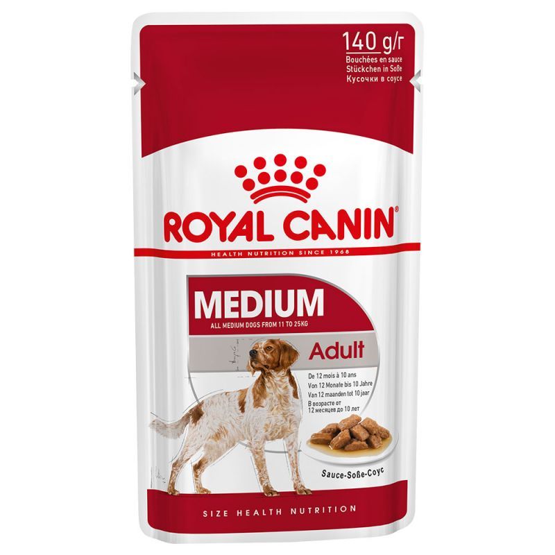 ROYAL CANIN MEDIUM ADULT DOG POUCH 140G