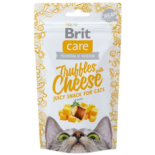 BRIT CARE TRUFFLES WITH CHEESE ADULTO CAT SNACK 50G