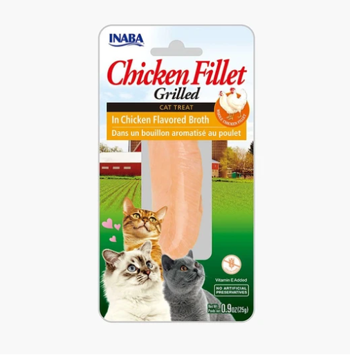 INABA CHICKEN FILLET GRILLED (CAT TREAT) 15G