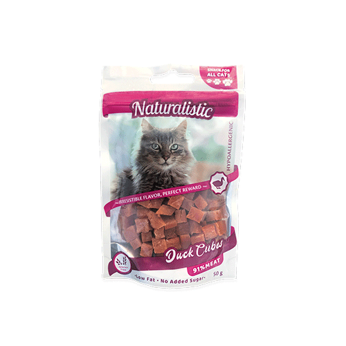 NATURALISTIC DUCK CHIP SNACK CAT 50G