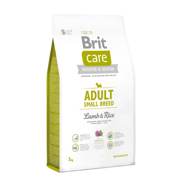 BRIT20CARE20SMALL20BREEDS20CORDERO20Y20ARROZ20ADULTO20DOG203KG