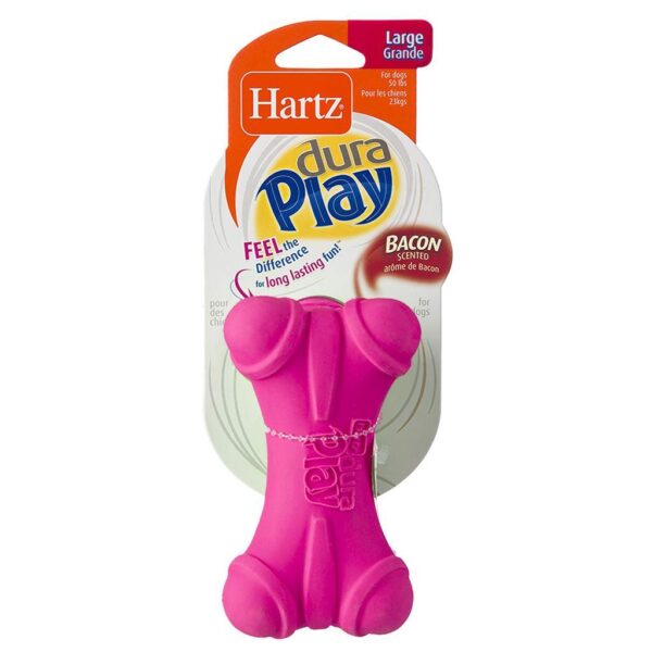 HARTZ DURA PLAY HUESO LARGE JUGUETE PARA PERRO CON SONIDO Y SABOR