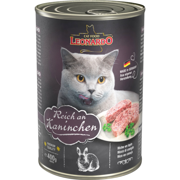 LEONARDO QUALITY SELECCION CONEJO CAT LATA 400G