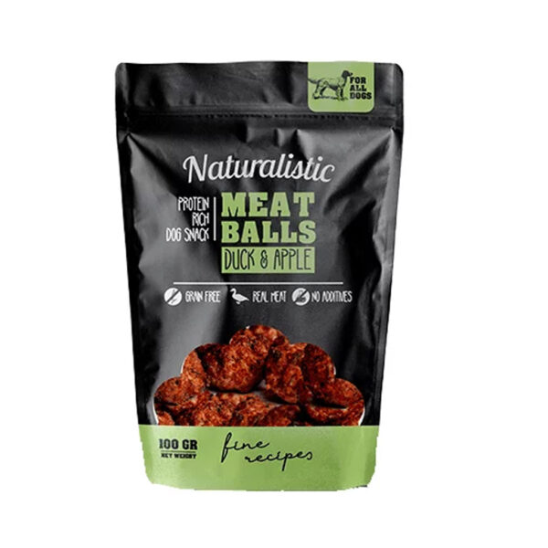 NATURALISTIC SNACK MEATBALLS PATO Y MANZANA 100GR